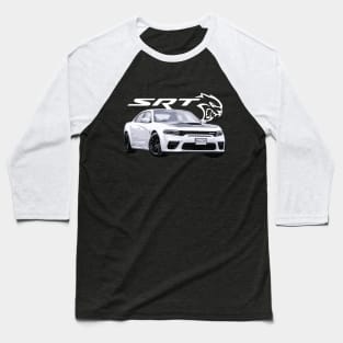Dodge Charger Hellcat Widebody SRT White Knuckle Baseball T-Shirt